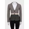 Fitted wool cardigan