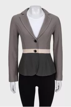 Fitted wool cardigan