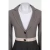Fitted wool cardigan