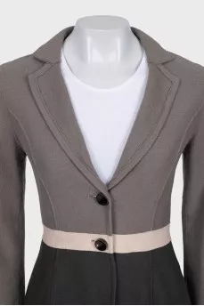 Fitted wool cardigan