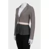Fitted wool cardigan