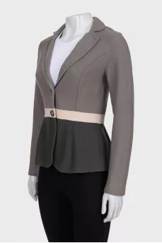 Fitted wool cardigan