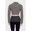 Fitted wool cardigan