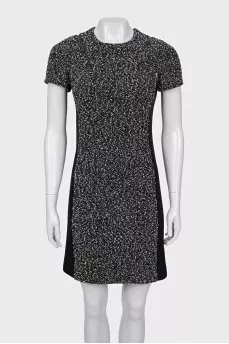 Black tweed dress