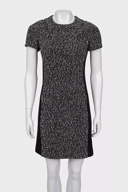 Black tweed dress