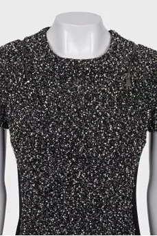 Black tweed dress