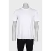 Men's white T-shirt