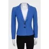 Fitted wool jacket with buttons