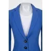 Fitted wool jacket with buttons