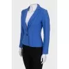 Fitted wool jacket with buttons