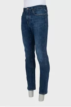 Чоловічі джинси slim fit синього кольору