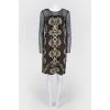 Dress with lace sleeves