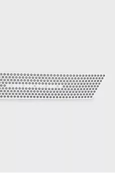 Wide leather belt with eyelet