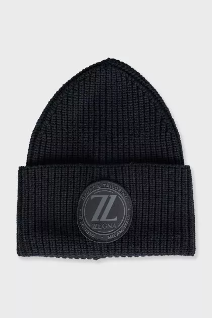 Men's knitted wool hat
