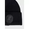 Men's knitted wool hat