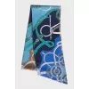 Wide silk twill