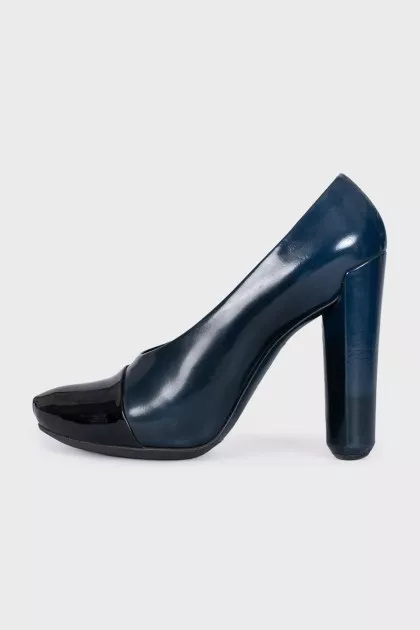 Blue high heels