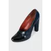 Blue high heels