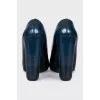 Blue high heels
