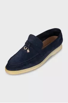 Лоферы из синей замши Summer Charms Walk