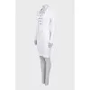 Fitted dress with lacing