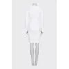 Fitted dress with lacing