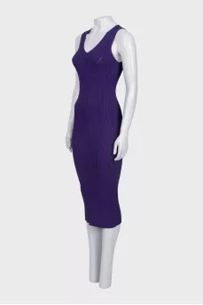 Sleeveless fitted midi dress