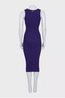 Sleeveless fitted midi dress