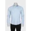 Men's straight long-sleeved shirt