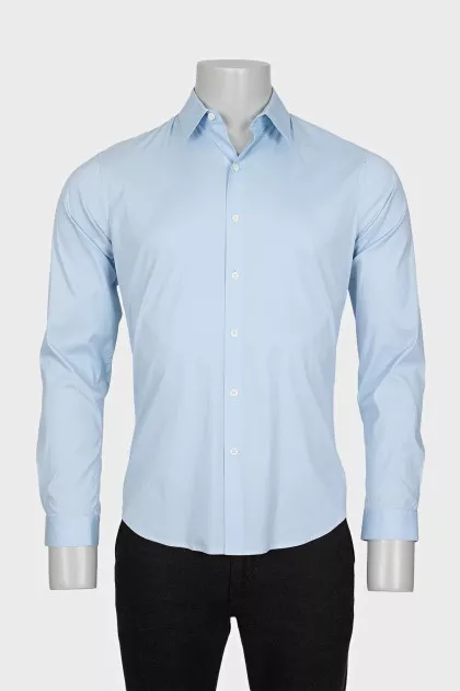 Men's straight long-sleeved shirt