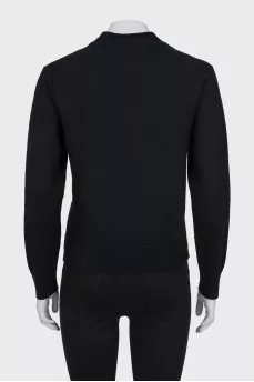Black cardigan with a patch