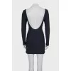 Backless bodycon mini dress