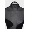 Bodycon dress with a sheer top