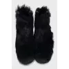 Boots made of natural wool