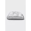 Silver Pouch Clutch