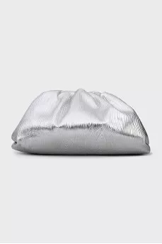 Silver Pouch Clutch