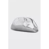Silver Pouch Clutch