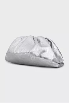 Silver Pouch Clutch
