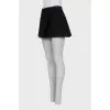 Wrap mini skirt with buttons