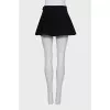Wrap mini skirt with buttons