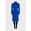 Blue wool coat with a belt