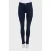 Темно-сині джинси skinny fit з кишенями