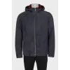 Men's cropped straight-cut sheepskin coat