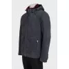 Men's cropped straight-cut sheepskin coat