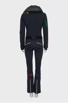 Ski suit with patches