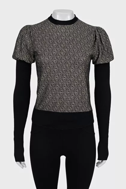 Cashmere and silk jumper