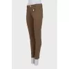 Slim-fit jeans with zippered pockets