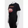 Fitted T-shirt with signature print