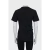 Fitted T-shirt with signature print