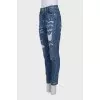 Blue ripped jeans